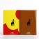 Gift set: 2 covers for passport, brown/yellow color