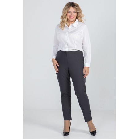 Female trousers, size 58, dark gray color