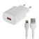 The BYZ U40, 1 USB, 18 W, 5 A, USB cable - Lightning, 1 m, pd, white