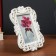 Photo frame plastic 10x15 cm "Figure" white 22x16 cm