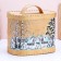 Khlebnitsa "Winter", with painting, 24 × 16 × 20 cm, mix, birch bark