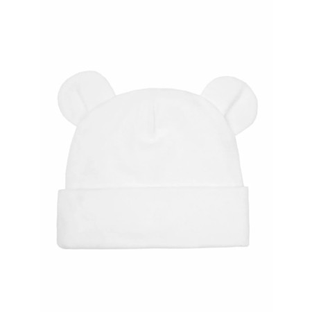 Children's cap Amarobaby Nature Essence Bear, size 42-44, Milk color-3