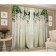 Set of curtains of openwork 147x267 +/- 3cm 2pcs, green, gabardin, p/e