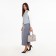 Bag Tout with zipper, external pocket, long belt, beige color