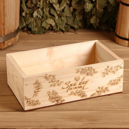 Wooden box "Spa Day at Home", 24.5 × 14 × 8 cm, mix-5