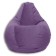The hand-bag “pear” is positive karate, size l, diameter 80 cm, height 100 cm, velor, purple color