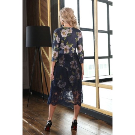 Women's dress, size 50, blue color-12