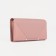 Women's wallet on magnets, pink color