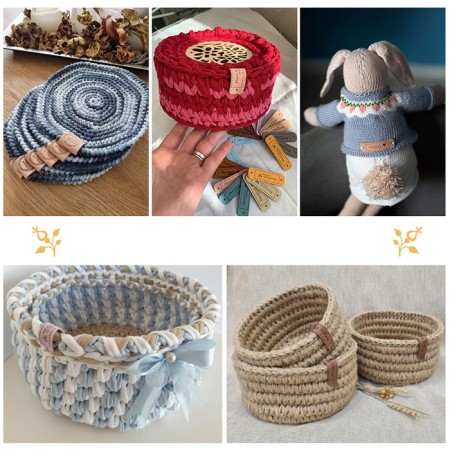 Set of stripes "Hand Made", 5 × 1.5 cm, 10 pcs-1