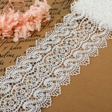 Hypure lace, 105 mm × 6.8 ± 0.5 m, white color