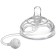 A bottle for feeding M&B, SHG Ø70mm, 150ml., With handles, silicone flask, green color