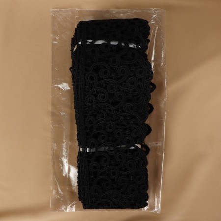 Hypure lace, 78 mm × 11 ± 1 m, black color-2