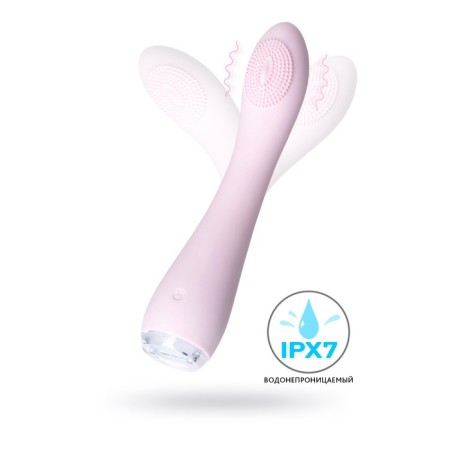 SHIO-PRO vibrator SHIO Silicone, 21 cm, pink color