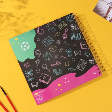 Photo album on spirals 20 sheets "again to school" volumetric element + 4 tabs 24x24 cm-8