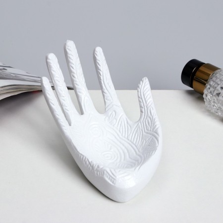 Standing for decorations "palm" 14 × 9 × 9, white color-1