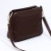 Cross-Bodi Bag on a zipper, brown color