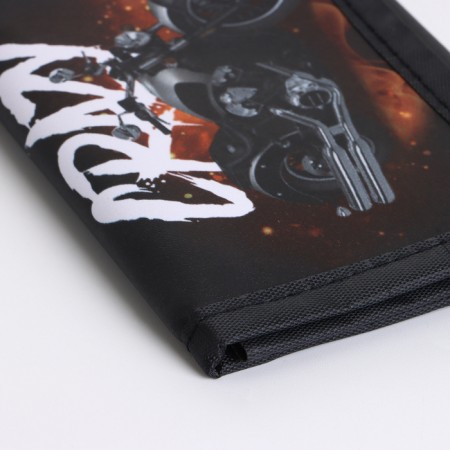 Children's wallet on Velcro "chosen", black color-2
