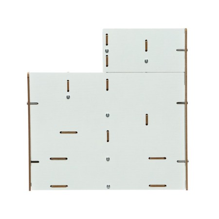 Organizer-Claus desktop DEVENTE. Elrix 24.5 x 15 x 25.5 cm, MDF, white, cardboard box-4
