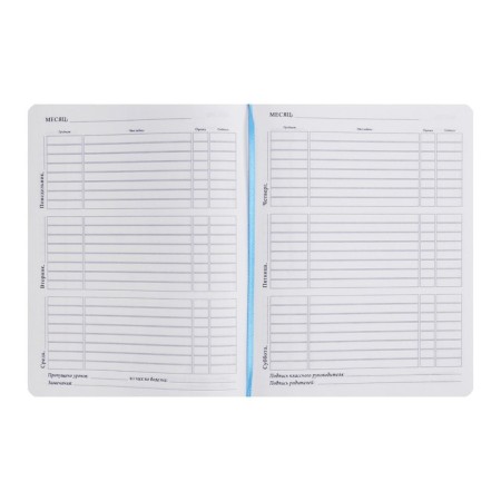 School diary, 5-11 grade, PVC cover, with a handle, on the elastic "Bright style", mix-7