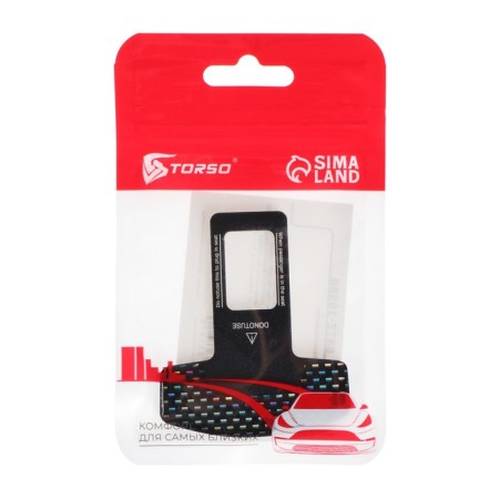 Torso seat belt, metal, black-1
