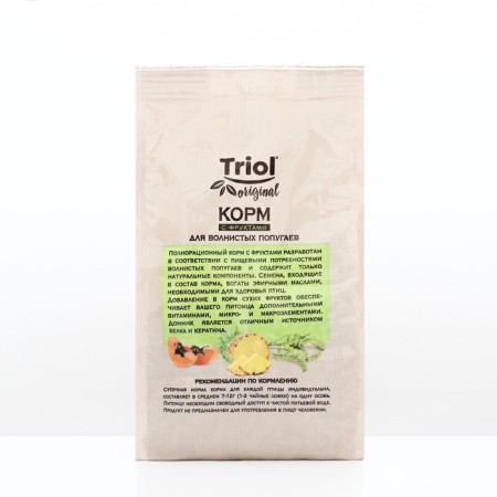 Triol food for wavy parrots, with fruits, 450 g-1