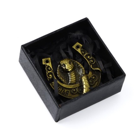 New Year's horseshoe in the box "New Year: Happiness", 3.5 cm-4