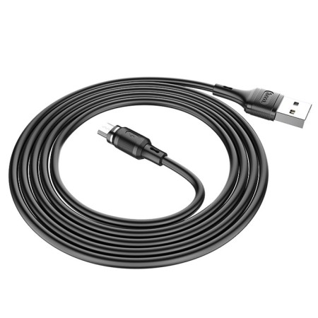 Hoco X52, microUSB cable - USB, magnetic connector, only charging, 2.4 A, 1 m, black-4