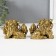 NECKE Polystone "Heavenly Lions of Buddha" bronze set 2 pcs 5.2x8.7x6.5 cm