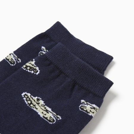 Male socks "tanks", blue color, size 25-1