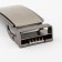 A belt buckle, automatic, 7.8 × 3.5 cm, black nickel color