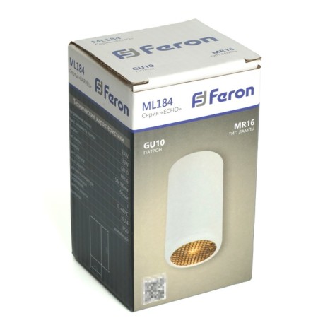 Ceiling light Feron ML184, IP20, GU10, 35 W, 54x54x100 mm, white color-7
