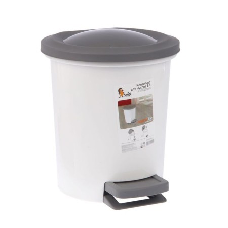 Garbage bucket with pedal, 6 l, color mix-6