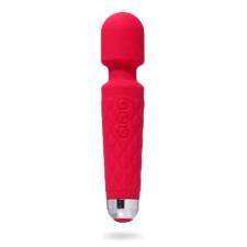 Massage vibrator, 20 frequencies, 16 modes, 20.4 x 4.2 cm, red