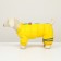 Kombinson for dogs "peas", size 14 (DS 27, OG 38, Osh 30 cm), yellow