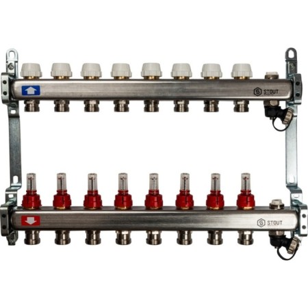 Collector Group Stout SMS-0927-000008, with consumables, valve, 8 outputs, stainless steel. steel