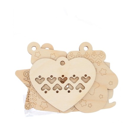 Set for creativity "Wood painting" 5 pcs., With a ribbon-1