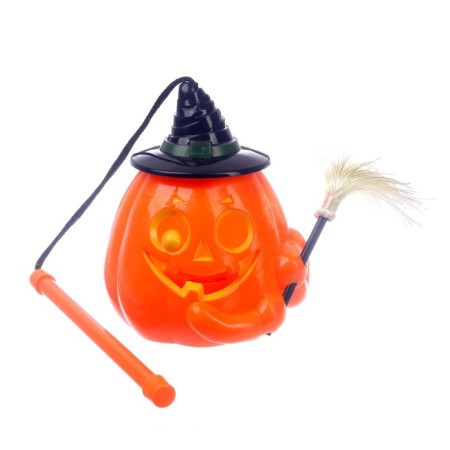 The lamp "Pumpkin" laughs
