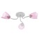 Chandelier 1341002/3PK E27 15W white-pink Bayerlux
