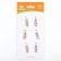 Address - capsule for a note, relief, 0.8 x 2.1 cm