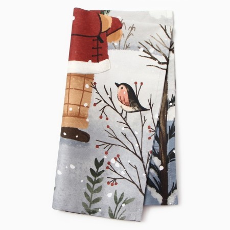 New Year. Ethel Forest Bear 40x73 cm, 100% cotton, sarzha 190 g/m2-5
