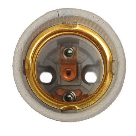 Cartridge Ecola Base, E27, ceramic, white-1