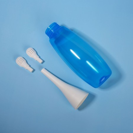 Portable shower - bidet, with a change of nozzle, 450 ml, blue color-15