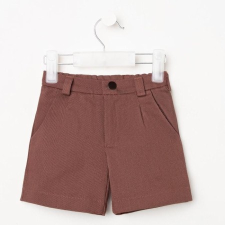 Shorts for the boy Minaku: Casual Collection Kids, chocolate color, height 152 cm-4