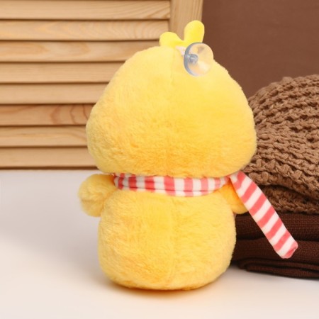 Soft toy "Penguin in a scarf", 24 cm, yellow color-2