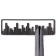 Wall hanger Skyline, black