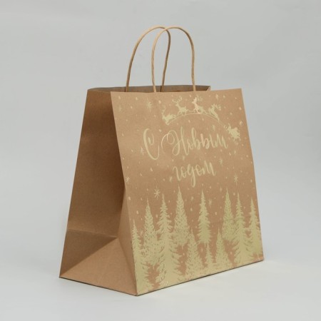 Package Gift Crafts Snow, 32 x 28 x 15 cm, New Year-1