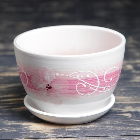 Pot floral orchid white 0.75 l-5