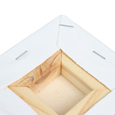 Canvas on a subframe, 10 x 10 cm, 100%, cotton, 380 g/m2, middle grain, ZHK "Sonet", E5305-B-10X10-3