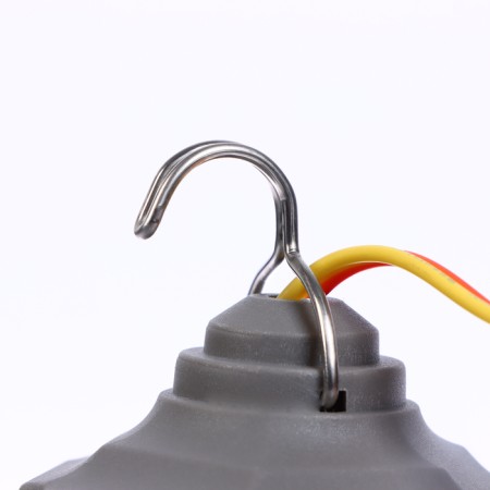 Camping lamp, 10 W, SMD 2835, cable L-1.5 m, with a clamp from 12 V, D-6 cm, gray-1