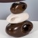 Lamp "desire" brown-white 1x25W E14 12.5x19.5x31 cm Risalux